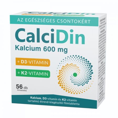 CALCIDIN+D3+K2 VITAMIN 56X FLBT.