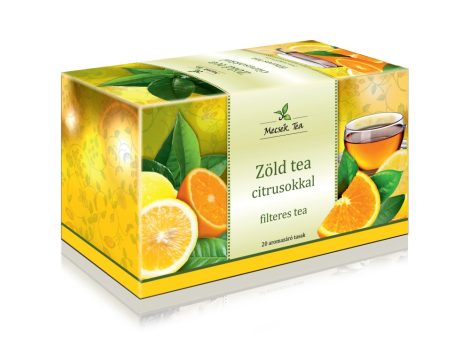 MECSEK ZÖLD TEA CITRUSOKKAL 20X