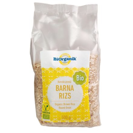 Bio Kerekszemű barnarizs 500g