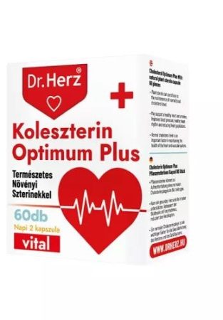 DR.HERZ KOLESZTERIN OPTIMUM PLUS 60X étrend-kiegészítő kapszulák