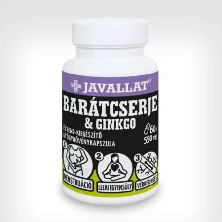 BARÁTCSERJE&GINKÓ 550MG 60X JAVALLAT étrend-kiegészítő