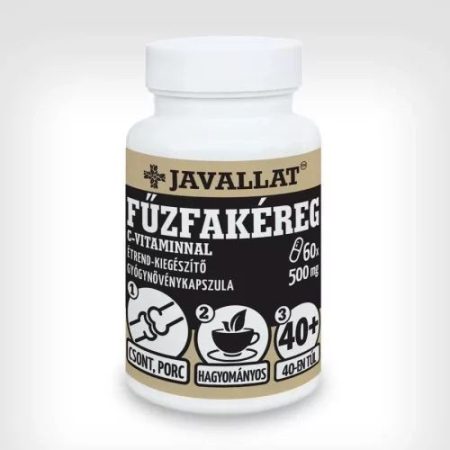 Fűzfa kéreg és C-vitamin étrend-kiegészítő kapszulák