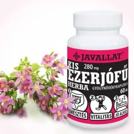 KIS EZERJÓFÛ GYÓGYNÖV.KAPSZ.60X JAVALLAT étrend-kiegészítő kapszula
