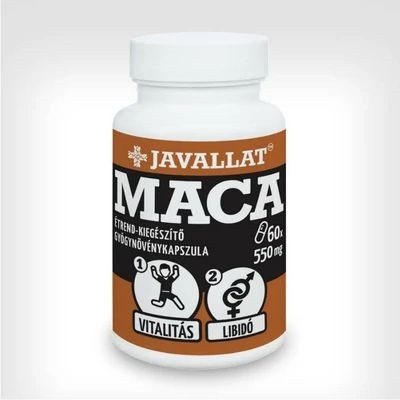 MACA GYÓGYNÖV.KAPSZ.60X - Bio étrend-kiegészítő