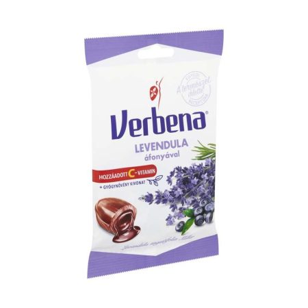 VERBENA LEVENDULA-ÁFONYA CUKORKA 60G